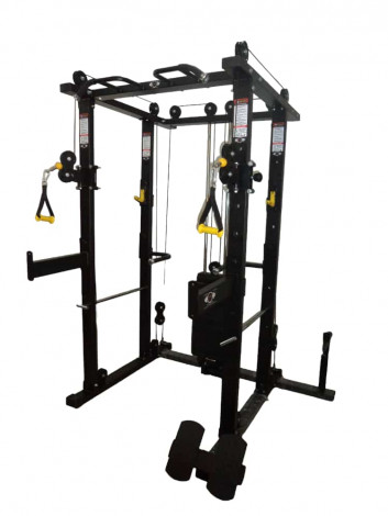Functional Trainer with Power Rack Model Jumbo 80 kg pvc Weight Stack