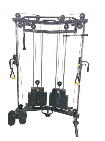 GYM24 WALLMOUNTED FUNCTIONAL TRAINER WITH IRON WEIGH MODEL SPIDER