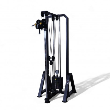 GYM24 EQUIPMENTS Dual Pully Cable Cross Single Weight Tower Cc-111 With Iron Weight 60 kg