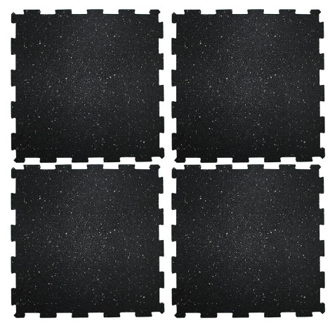 EPDM Rubber Interlocking Tiles, Puzzle Exercise Mat, Protective Flooring for Gym Equipment