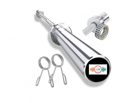 OLYMPIC BARBELL 7 FEET INNER DIA 30MM OUTER DIA 50MM WITH LOCKS