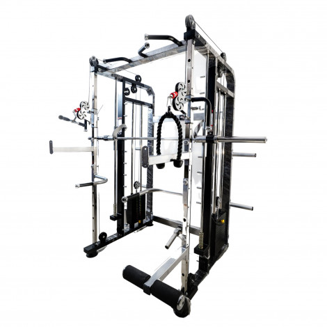 Multi Gym Functional Trainer with Smith Machine Iron Weight Stack 80 kg Both Side FREE INSTALLATION