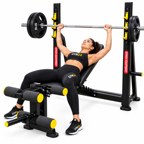 Gym24 Adjutable Olympic Bench 2.0 with Leg Extn and Curls