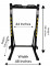 Gym24 Commercial Squat Rack With Pullups Model Sonata Weight Capacity 500 kg
