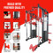 GYM24 FUNCTIONAL TRAINER WITH SMITH MACHINE WITH BENCH PVC WEIGHT FREE INSTALLATION