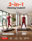 3-in-1 Vibrating Treadmill with Handle Bar, 3 HP Brushless Motor