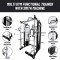 Multi Gym Functional Trainer with Smith Machine Iron Weight Stack 80 kg Both Side FREE INSTALLATION