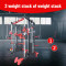 Gym24 Gym Functional Trainer with Smith Machine G24FTS-501 for Home Gym Equipment (Black and Red) FR